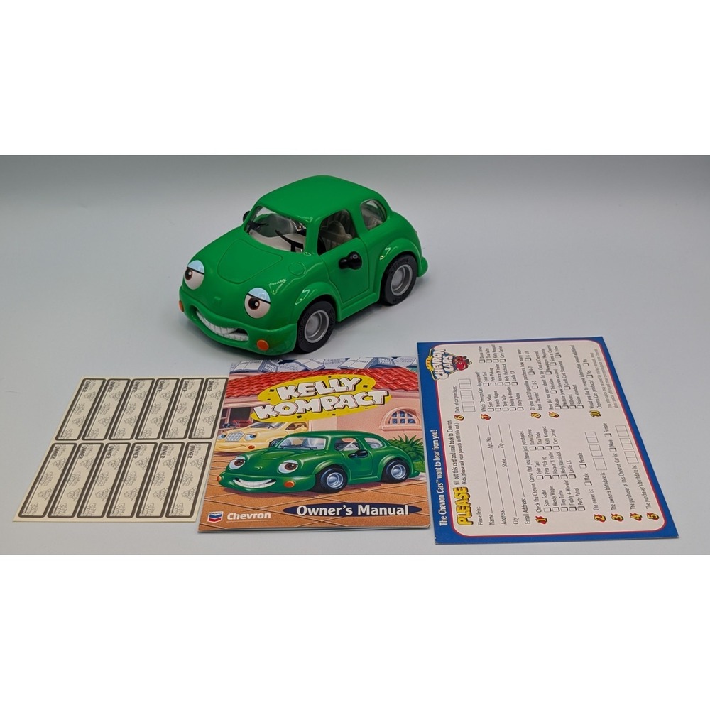 The Chevron Cars Techron Collectible Toy #13 Kelly Kompact 1998 Green